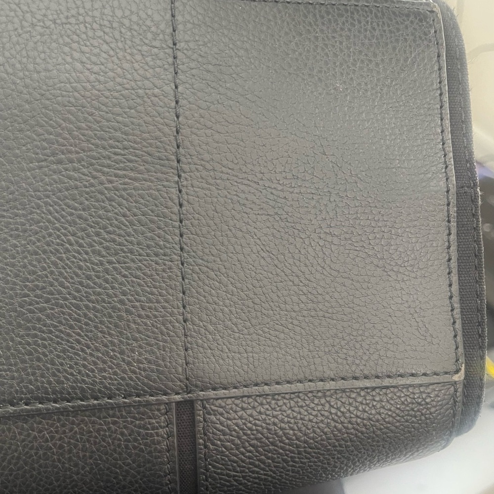 Tory Burch Black Leather Tote - Picture 5 of 7